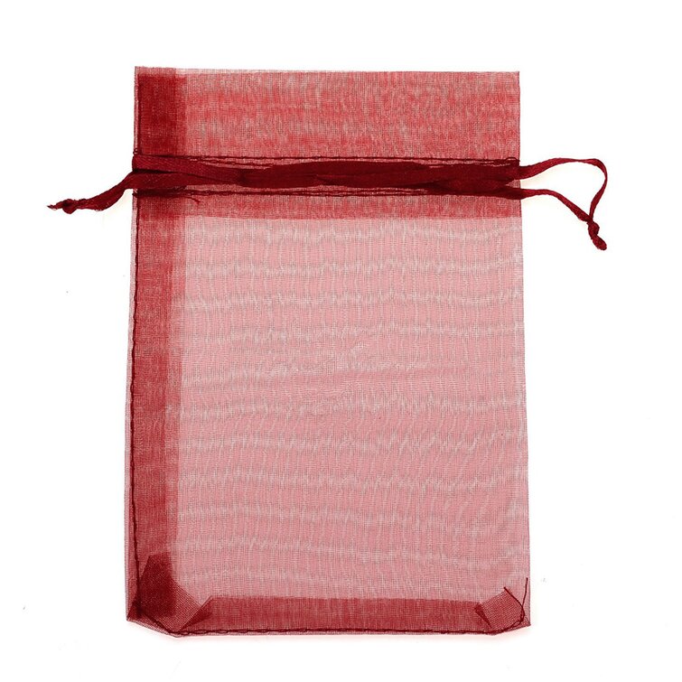 Maroon gift store bags